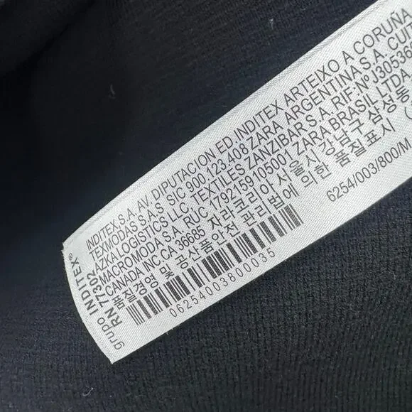 Zara Women's Knit Fit and Flare Dress Sleeveless Black/White Size Medium - Picture 7 of 8